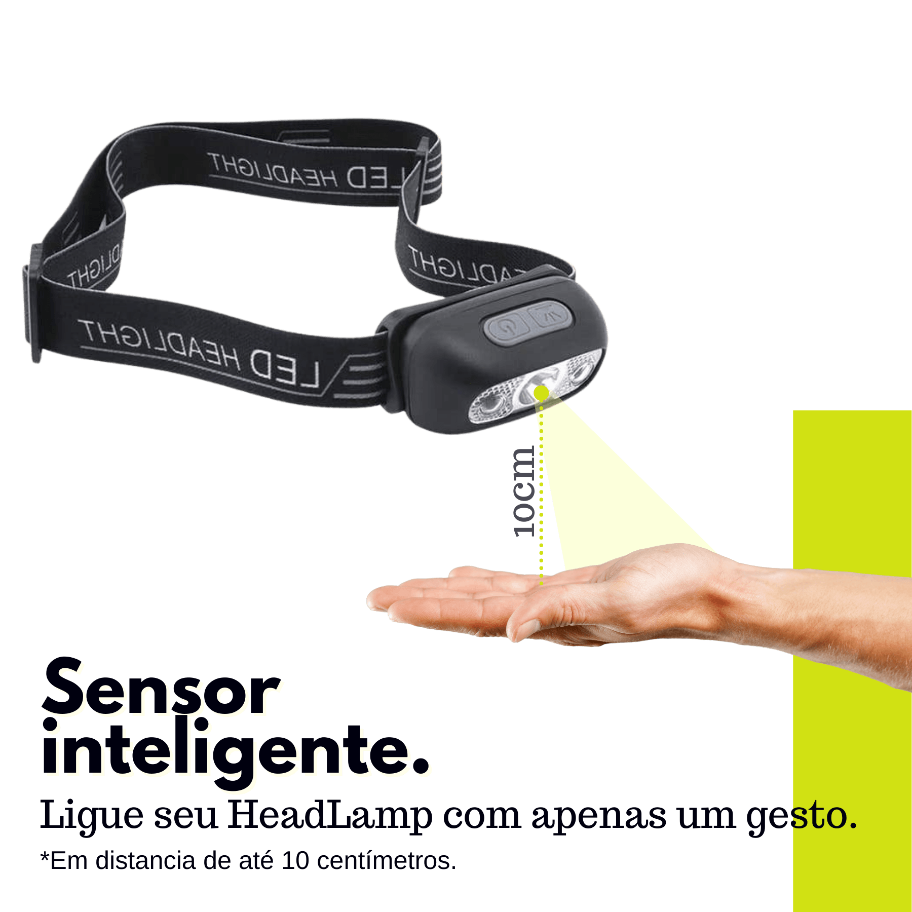 Eletrônicos - Lanterna LED HeadLight | Ativa Com Gestos