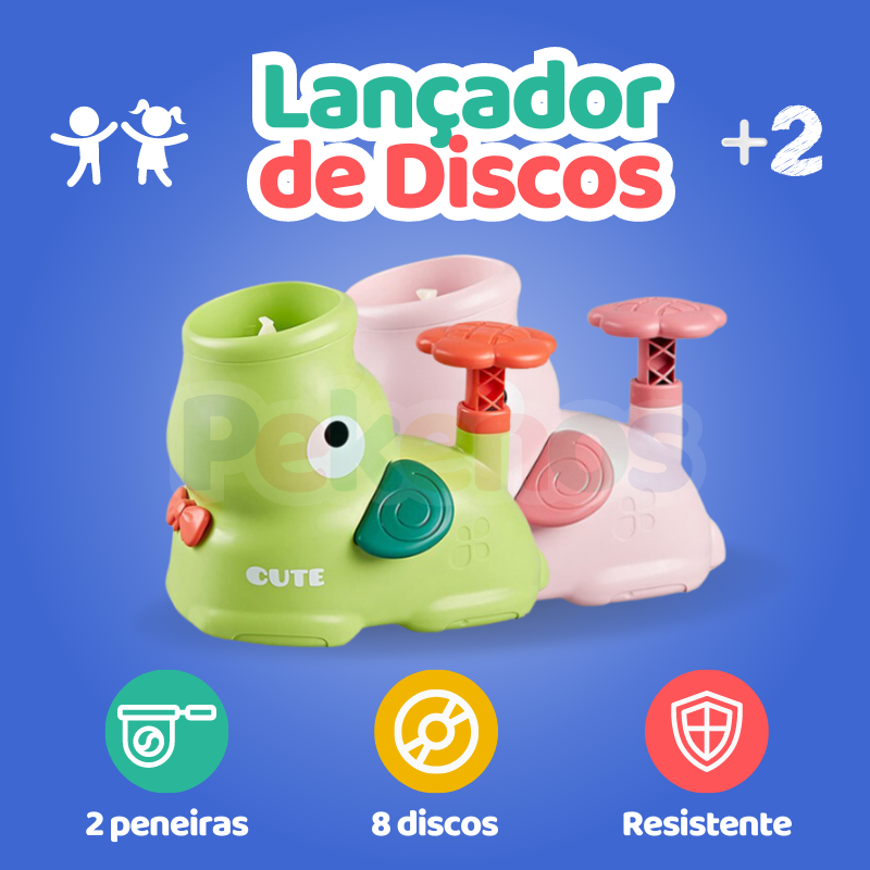 Brinquedo Infantil Lançador de Disco Flydisc